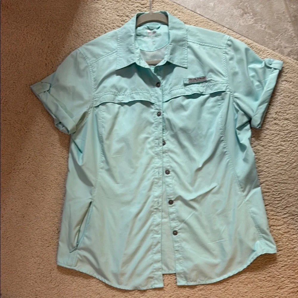 Field & Stream Women's Light Teal Shirt - Picture 1 of 7